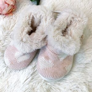 Koala Kids | Knit booties lined with faux fur